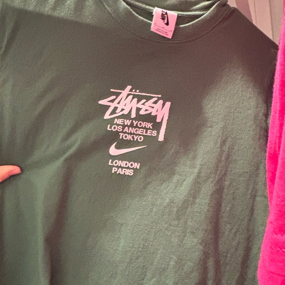 Stussy Green Graphic Tee